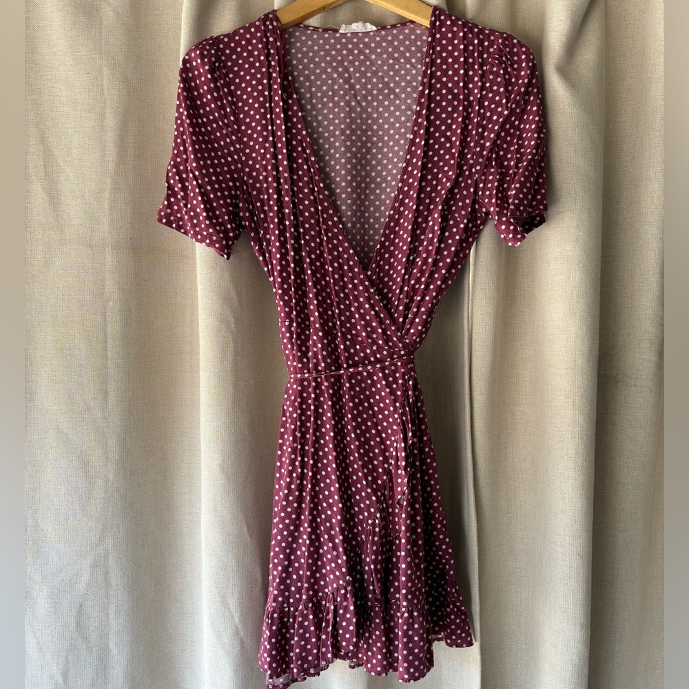 Polka Dot Wrap Dress